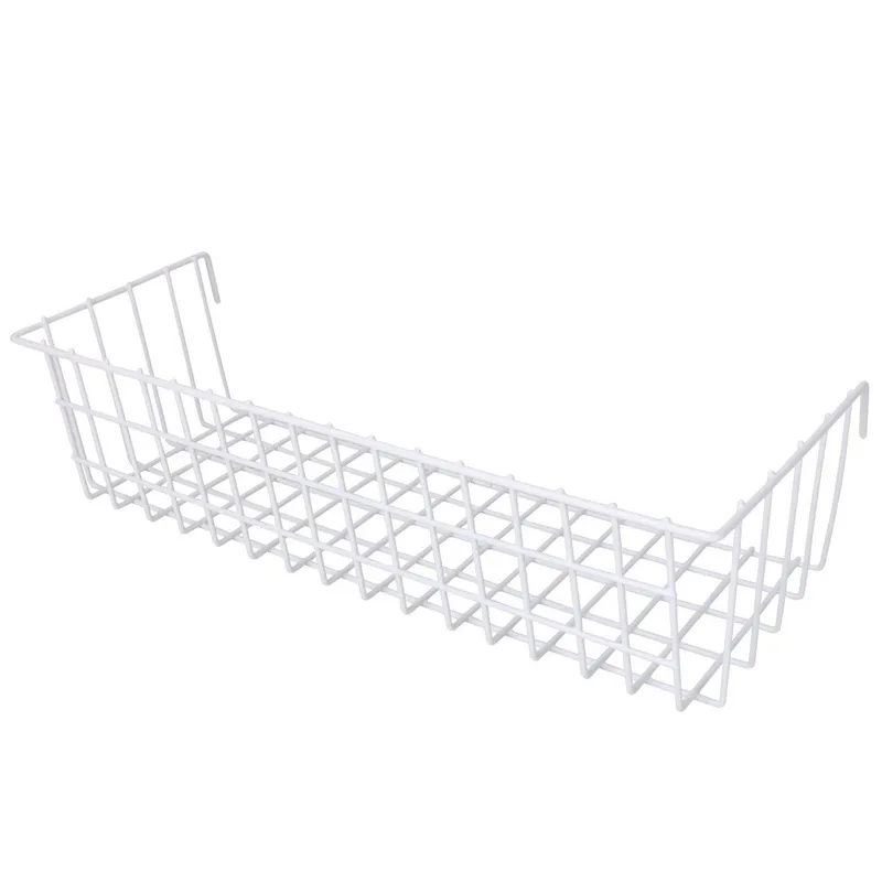 Dekorativ Veggdekor 16x38 cm - Hvit - Oppbevaring - Oppbevaring til småting - Kurver - Trådkurve