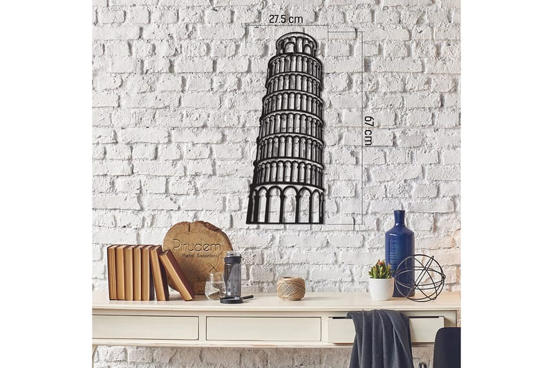 Dekorativ Veggdekor 28x70 cm - Svart - Innredning - Veggdekorasjon - Skilt - Metallskilt