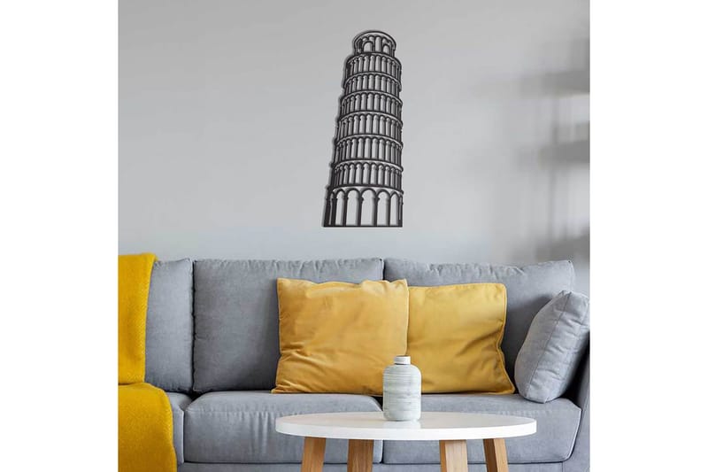 Dekorativ Veggdekor 28x70 cm - Svart - Innredning - Veggdekorasjon - Skilt - Metallskilt