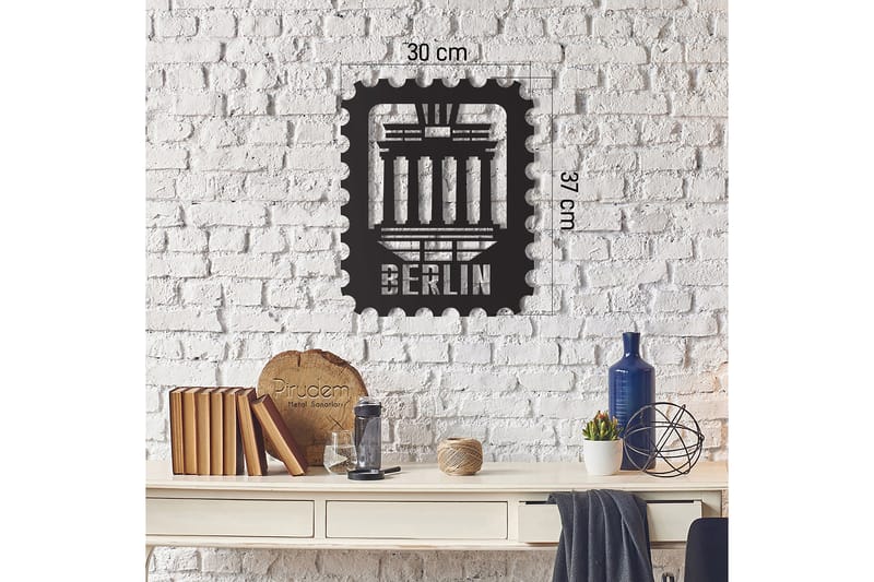 Dekorativ Veggdekor 30x37 cm - Svart - Innredning - Veggdekorasjon - Skilt - Metallskilt