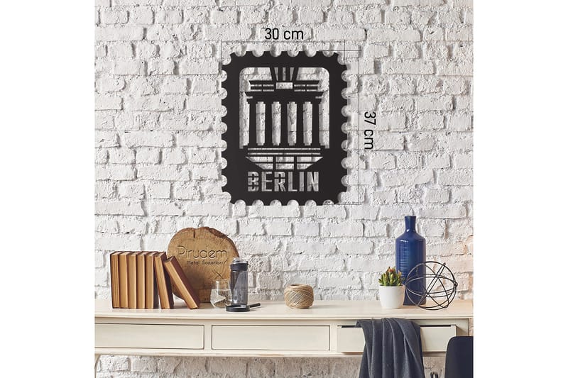 Dekorativ Veggdekor 30x37 cm - Svart - Innredning - Veggdekorasjon - Skilt - Metallskilt