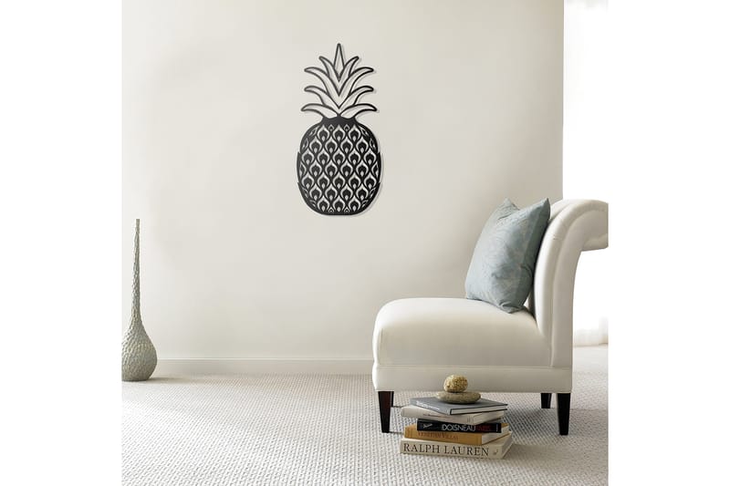 Dekorativ Veggdekor 35x70 cm - Svart - Innredning - Veggdekorasjon - Skilt - Metallskilt