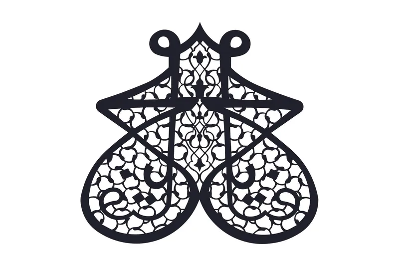 Dekorativ Veggdekor 35x70 cm, Svart