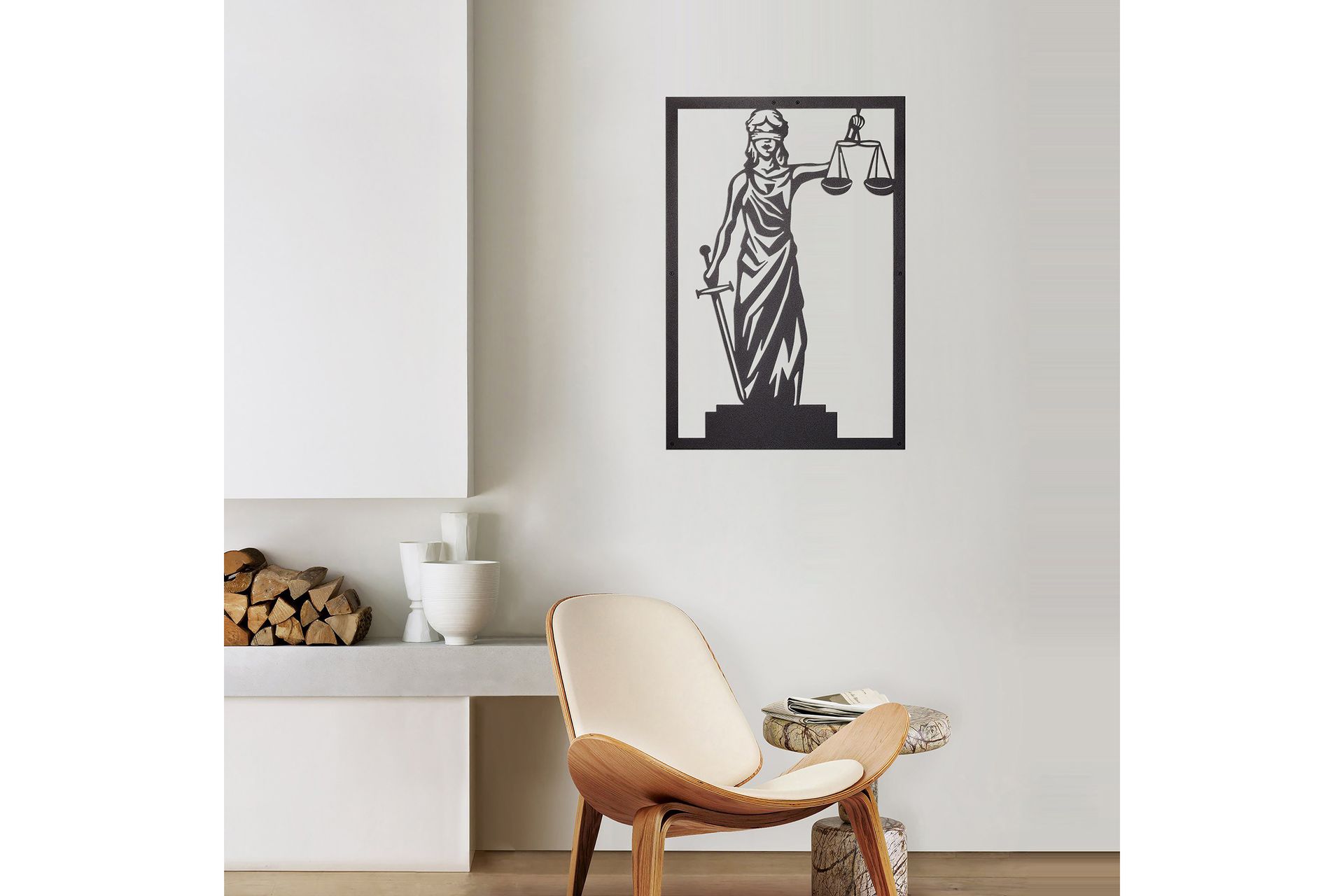 Dekorativ Veggdekor 40x60 cm - Svart - Innredning - Veggdekorasjon - Skilt - Metallskilt