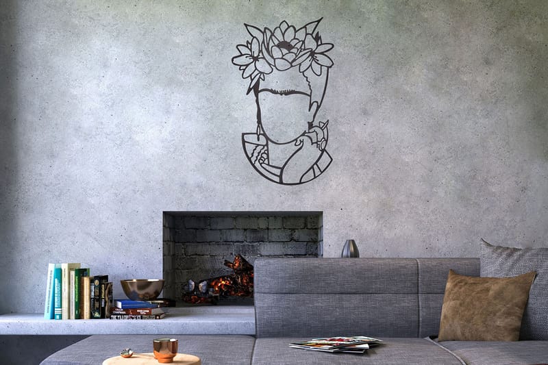 Dekorativ Veggdekor 40x70 cm - Svart - Innredning - Veggdekorasjon - Skilt - Metallskilt