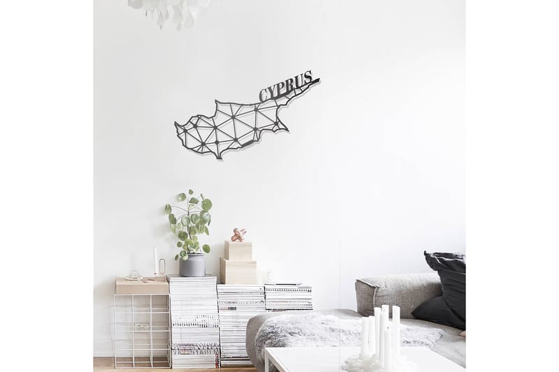 Dekorativ Veggdekor 43x70 cm - Svart - Innredning - Veggdekorasjon - Skilt - Metallskilt