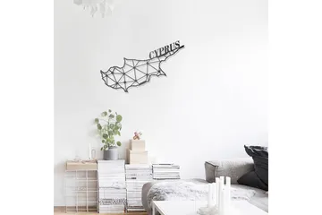 Dekorativ Veggdekor 43x70 cm - Svart - Innredning - Veggdekorasjon - Skilt - Metallskilt