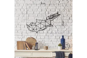 Dekorativ Veggdekor 43x70 cm - Svart - Innredning - Veggdekorasjon - Skilt - Metallskilt