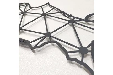 Dekorativ Veggdekor 43x70 cm - Svart - Innredning - Veggdekorasjon - Skilt - Metallskilt