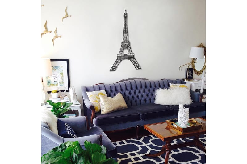 Dekorativ Veggdekor 44x70 cm - Svart - Innredning - Veggdekorasjon - Skilt - Metallskilt