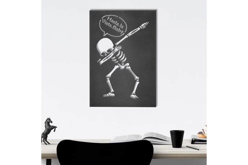 Dekorativ Veggdekor 45x70 cm - Svart - Innredning - Veggdekorasjon - Skilt - Metallskilt