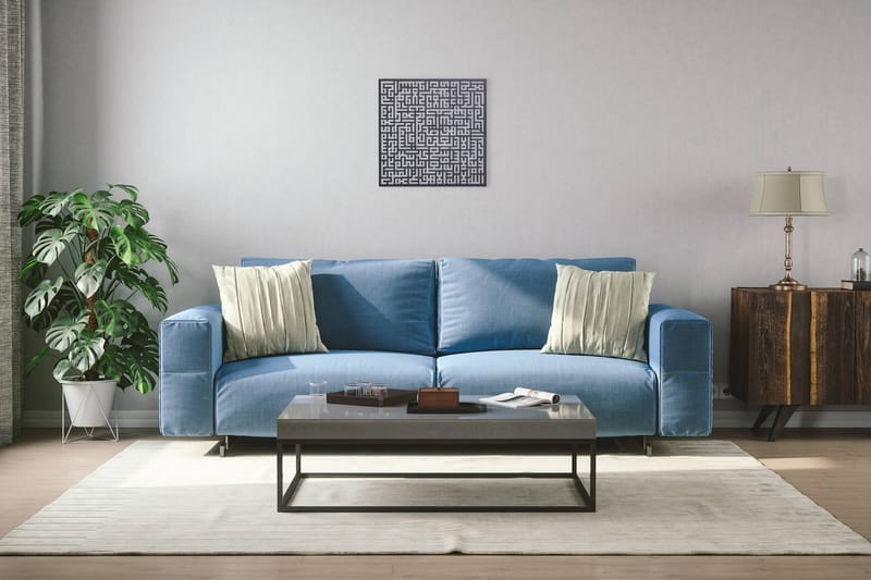 Dekorativ Veggdekor 50x50 cm - Svart - Innredning - Veggdekorasjon - Skilt - Metallskilt