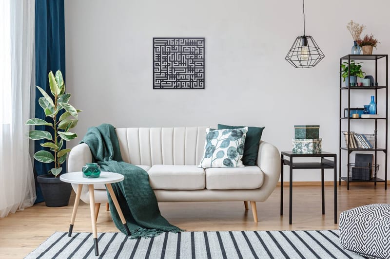 Dekorativ Veggdekor 50x50 cm - Svart - Innredning - Veggdekorasjon - Skilt - Metallskilt