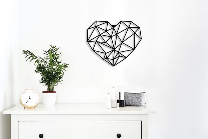 Dekorativ Veggdekor 50x60 cm - Svart - Innredning - Veggdekorasjon - Skilt - Metallskilt