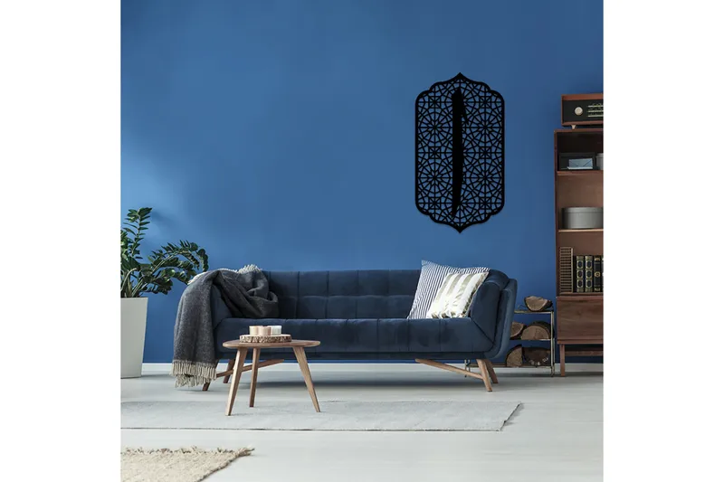 Dekorativ Veggdekor 50x68 cm - Svart - Innredning - Veggdekorasjon - Skilt - Metallskilt