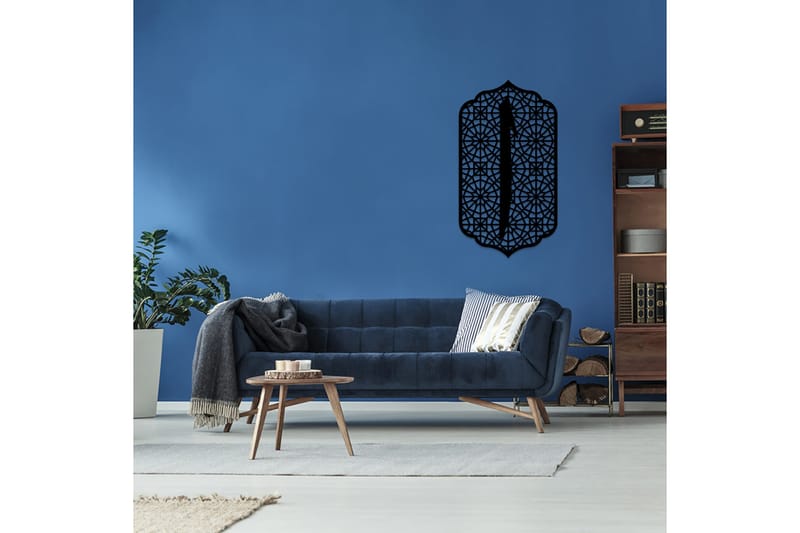 Dekorativ Veggdekor 50x68 cm - Svart - Innredning - Veggdekorasjon - Skilt - Metallskilt