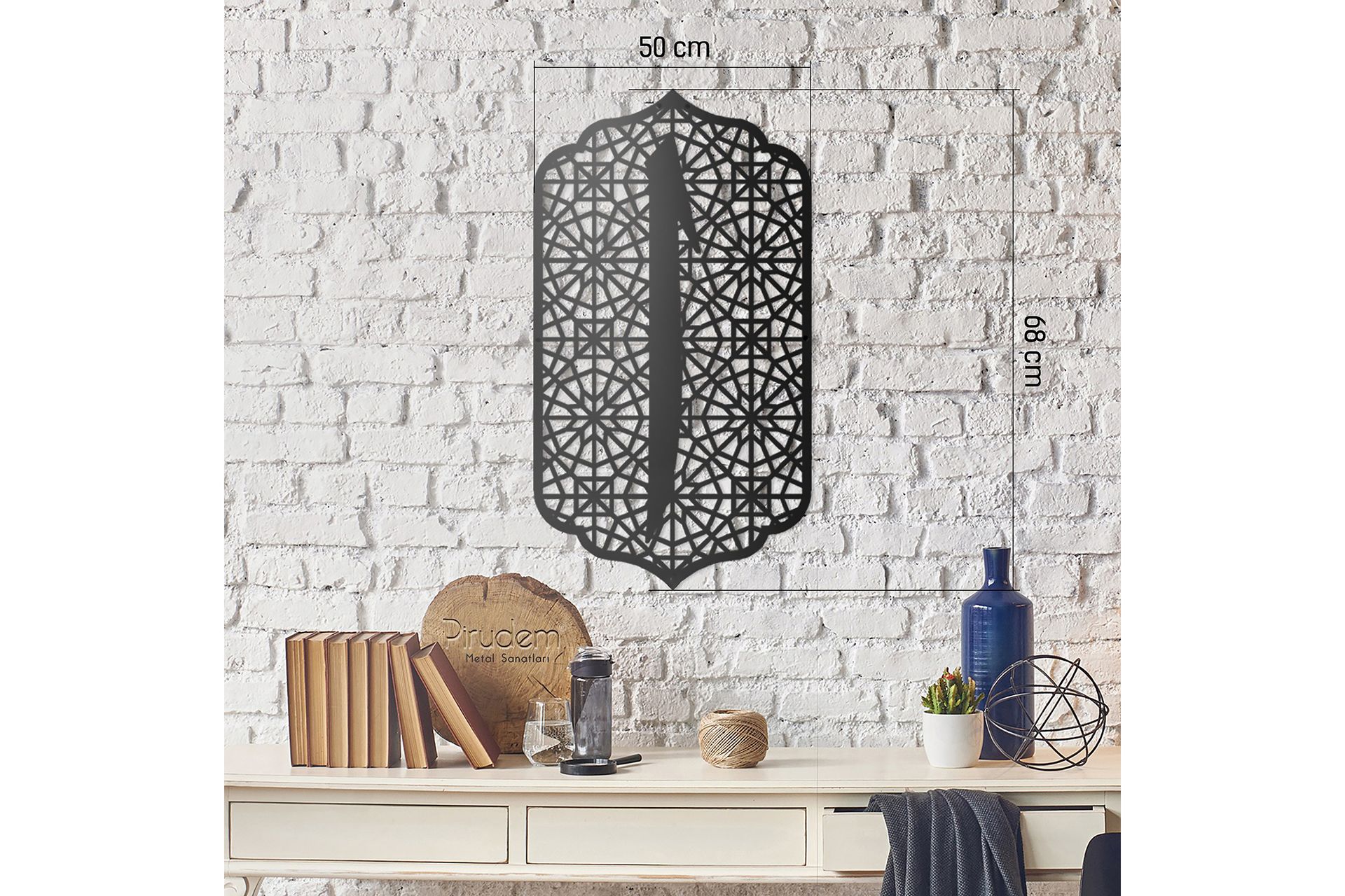 Dekorativ Veggdekor 50x68 cm - Svart - Innredning - Veggdekorasjon - Skilt - Metallskilt