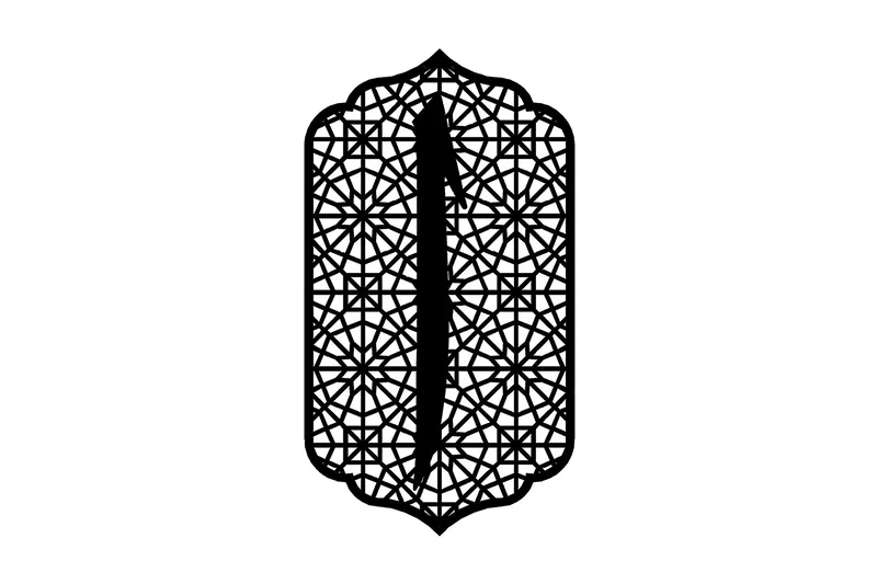 Dekorativ Veggdekor 50x68 cm, Svart