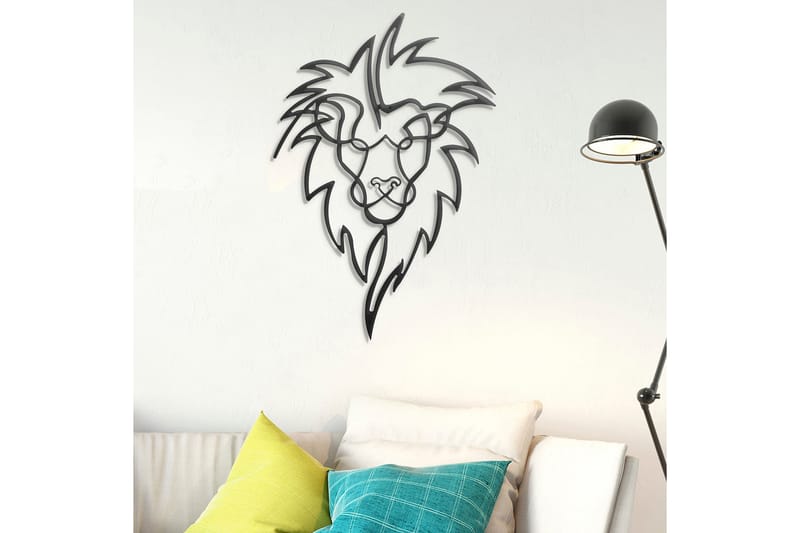 Dekorativ Veggdekor 50x70 cm - Svart - Innredning - Veggdekorasjon - Skilt - Metallskilt