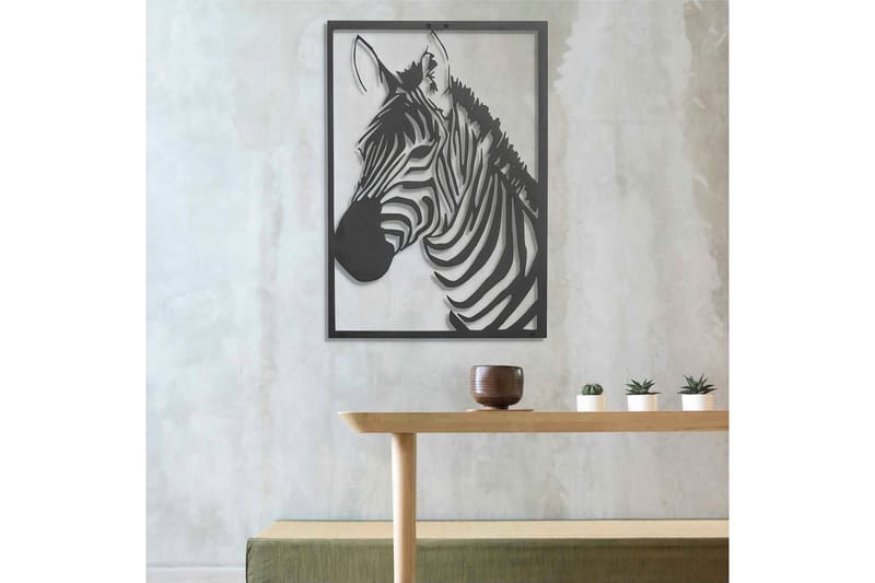 Dekorativ Veggdekor 50x70 cm - Svart - Innredning - Veggdekorasjon - Skilt - Metallskilt