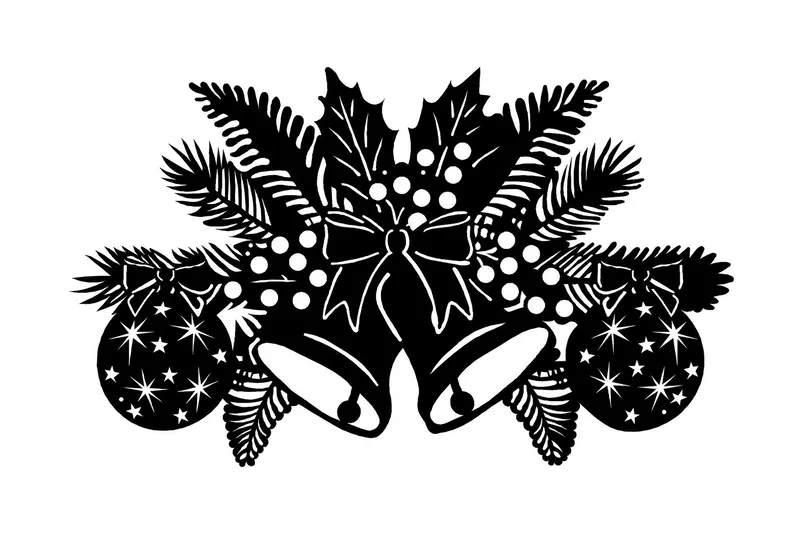 Dekorativ Veggdekor 70x42 cm, Svart