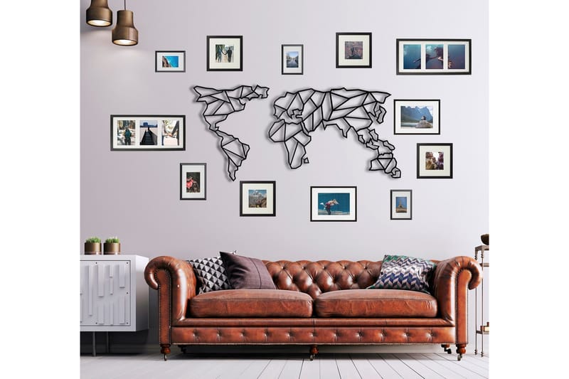 Dekorativ Veggpynt - Svart - Innredning - Veggdekorasjon - Skilt - Metallskilt