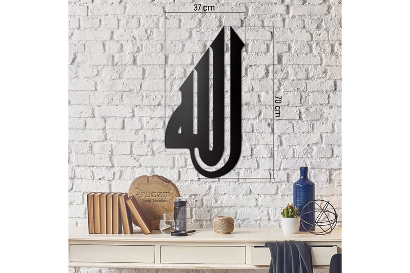 Dekorativ Veggpynt - Svart - Innredning - Veggdekorasjon - Skilt - Metallskilt