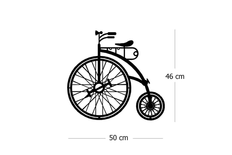 Dekorativ Veggpynt - Svart - Innredning - Veggdekorasjon - Skilt - Metallskilt
