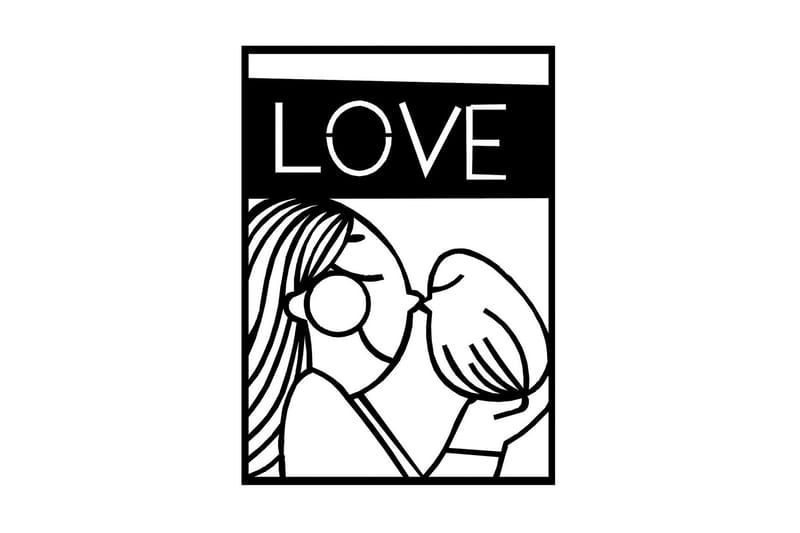 Dekorativ Veggpynt, Svart