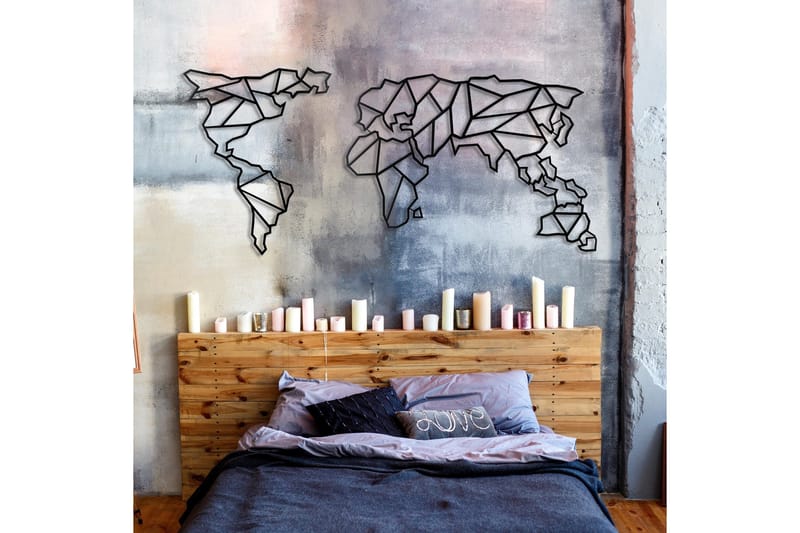 Dekorativ Veggpynt - Svart - Innredning - Veggdekorasjon - Skilt - Metallskilt