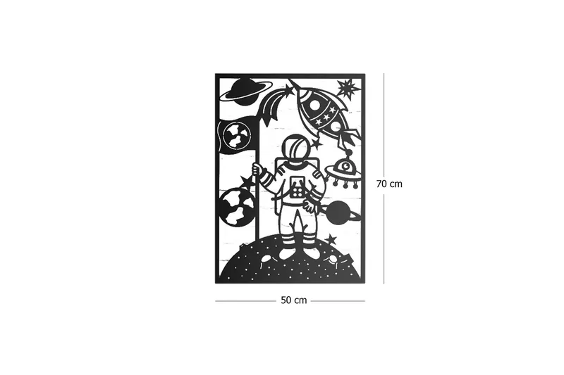Dekorativ Veggpynt - Svart - Innredning - Veggdekorasjon - Skilt - Metallskilt