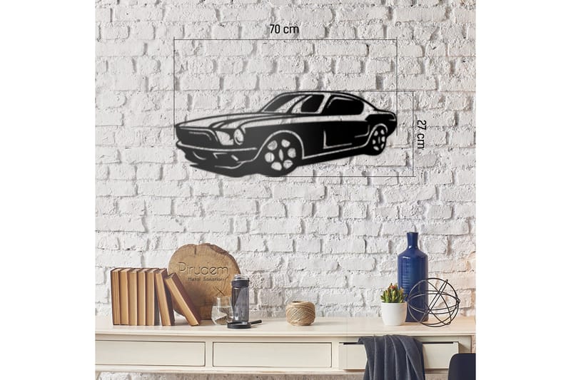 Dekorativ Veggpynt - Svart - Innredning - Veggdekorasjon - Skilt - Metallskilt