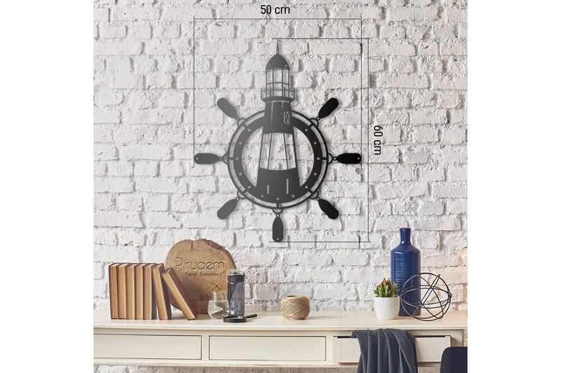 Dekorativ Veggpynt - Svart - Innredning - Veggdekorasjon - Skilt - Metallskilt