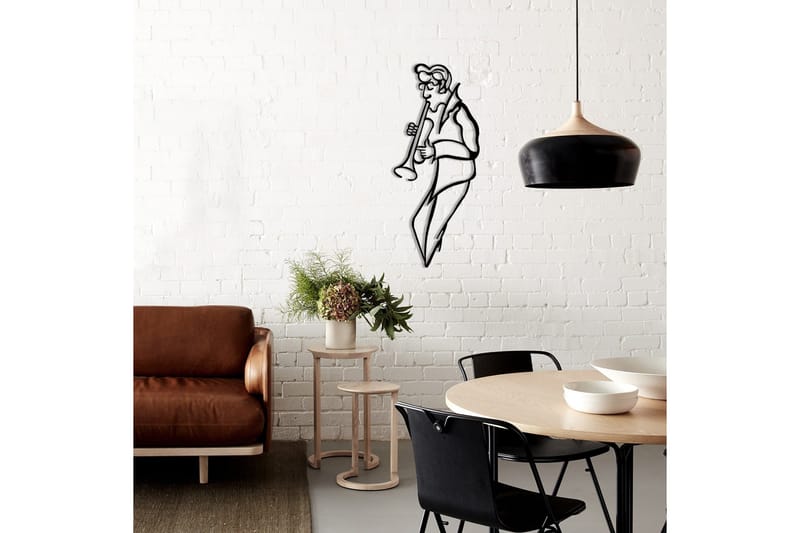 Dekorativ Veggpynt - Svart - Innredning - Veggdekorasjon - Skilt - Metallskilt