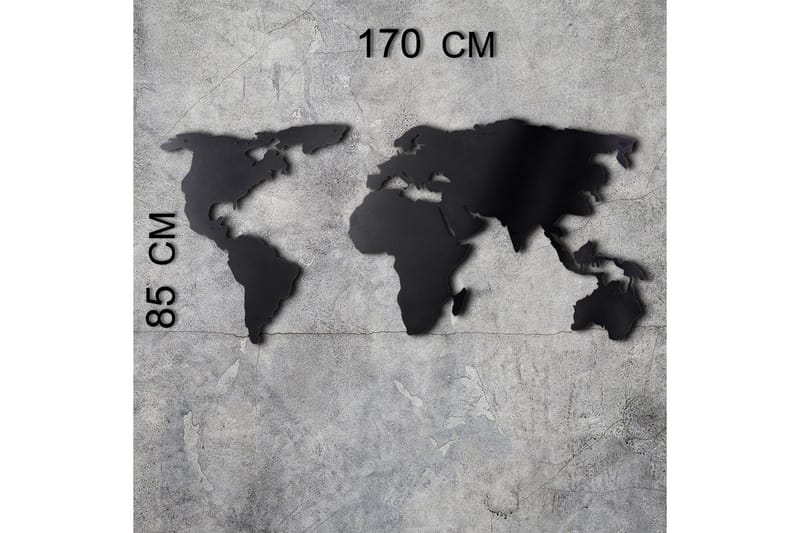 Dekorativ Veggpynt - Svart - Innredning - Veggdekorasjon - Skilt - Metallskilt