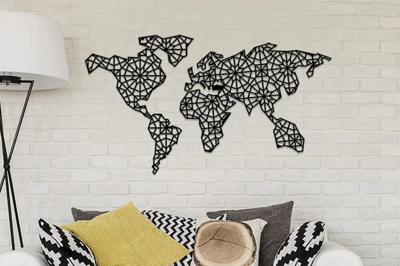 Dekorativ Veggpynt - Svart - Innredning - Veggdekorasjon - Skilt - Metallskilt