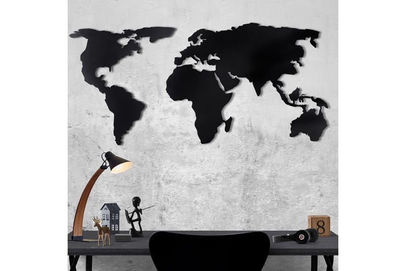 Dekorativ Veggpynt - Svart - Innredning - Veggdekorasjon - Skilt - Metallskilt