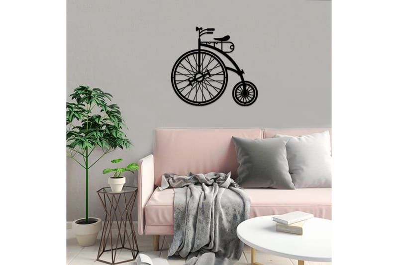 Dekorativ Veggpynt - Svart - Innredning - Veggdekorasjon - Skilt - Metallskilt