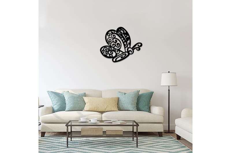 Dekorativ Veggpynt - Svart - Innredning - Veggdekorasjon - Skilt - Metallskilt