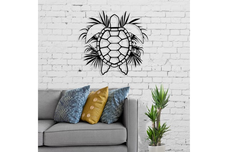 Dekorativ Veggpynt - Svart - Innredning - Veggdekorasjon - Skilt - Metallskilt