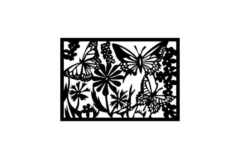 Dekorativ Veggpynt - Svart - Innredning - Veggdekorasjon - Skilt - Metallskilt