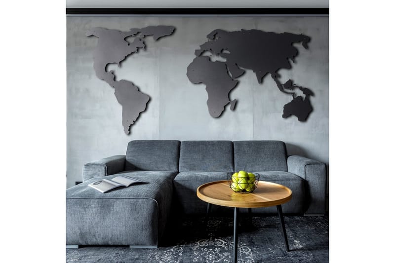 Dekorativ Veggpynt - Svart - Innredning - Veggdekorasjon - Skilt - Metallskilt