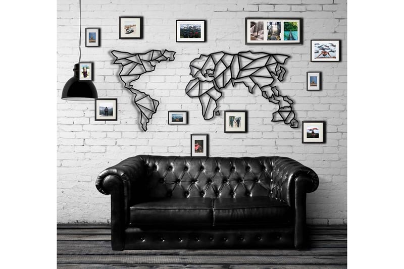 Dekorativ Veggpynt - Svart - Innredning - Veggdekorasjon - Skilt - Metallskilt