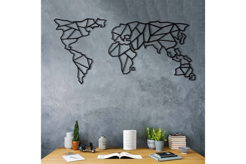 Dekorativ Veggpynt - Svart - Innredning - Veggdekorasjon - Skilt - Metallskilt