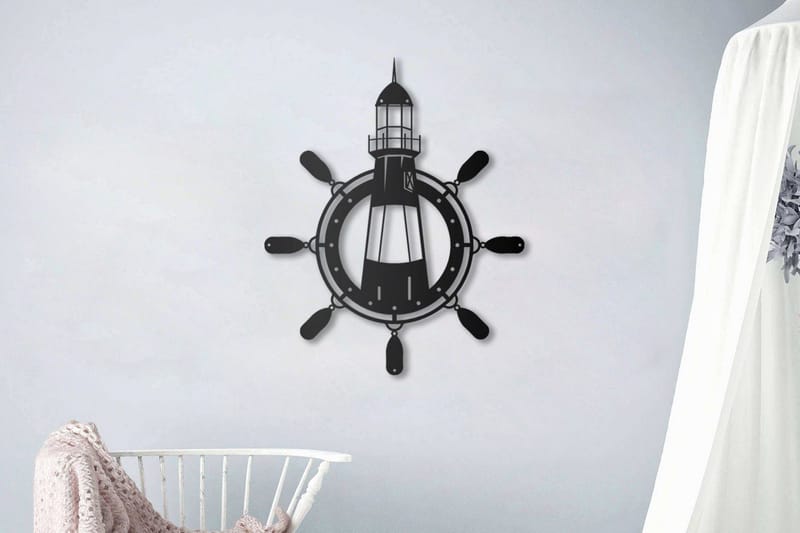 Dekorativ Veggpynt - Svart - Innredning - Veggdekorasjon - Skilt - Metallskilt