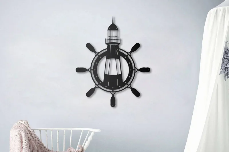 Dekorativ Veggpynt - Svart - Innredning - Veggdekorasjon - Skilt - Metallskilt