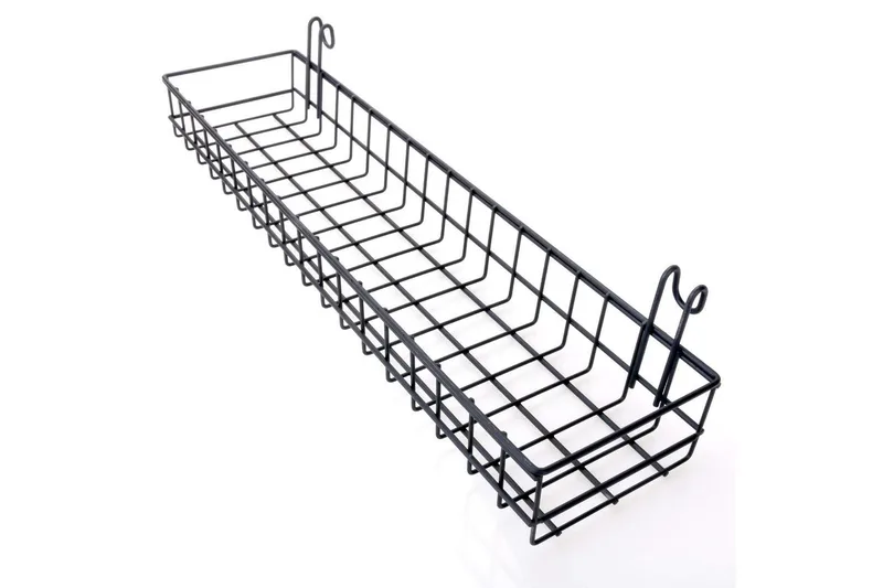 Dekorativ Veggpynt - Svart - Oppbevaring - Oppbevaring til småting - Kurver - Trådkurve