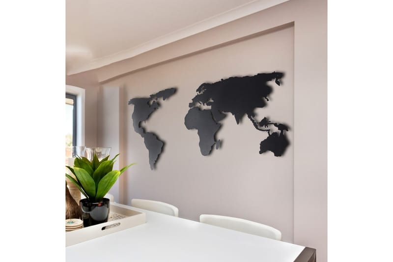 Dekorativ Veggpynt - Svart - Innredning - Veggdekorasjon - Skilt - Metallskilt