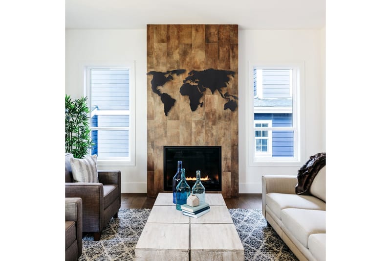 Dekorativ Veggpynt - Svart - Innredning - Veggdekorasjon - Skilt - Metallskilt