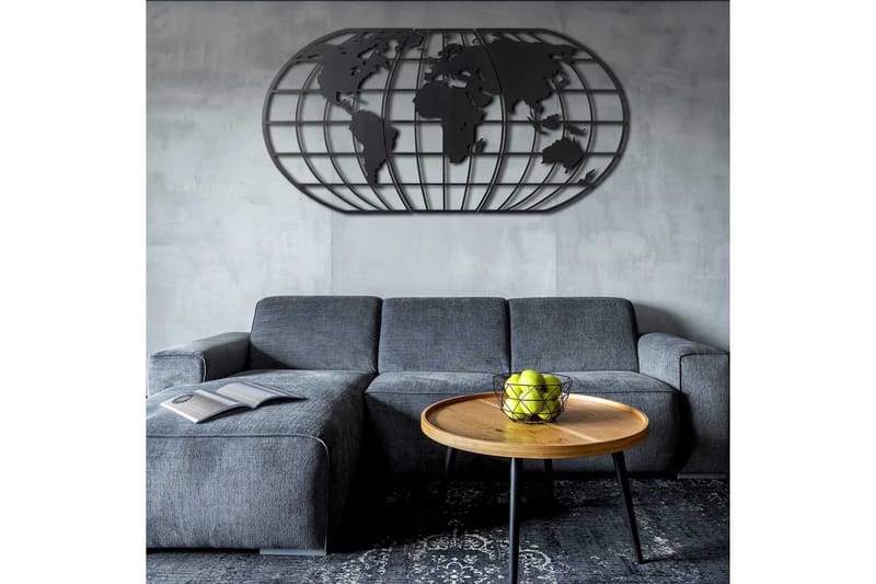 Dekorativt metallveggtilbehør 60x120 - Innredning - Veggdekorasjon - Skilt - Metallskilt